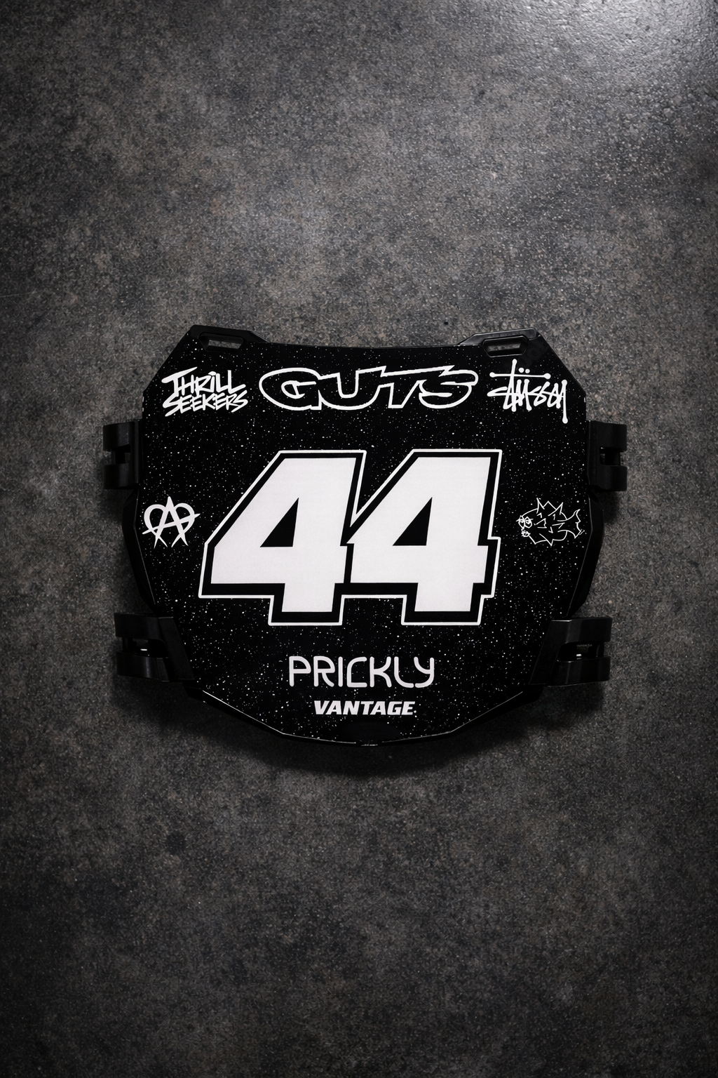 ODI Black Number Plate Decal