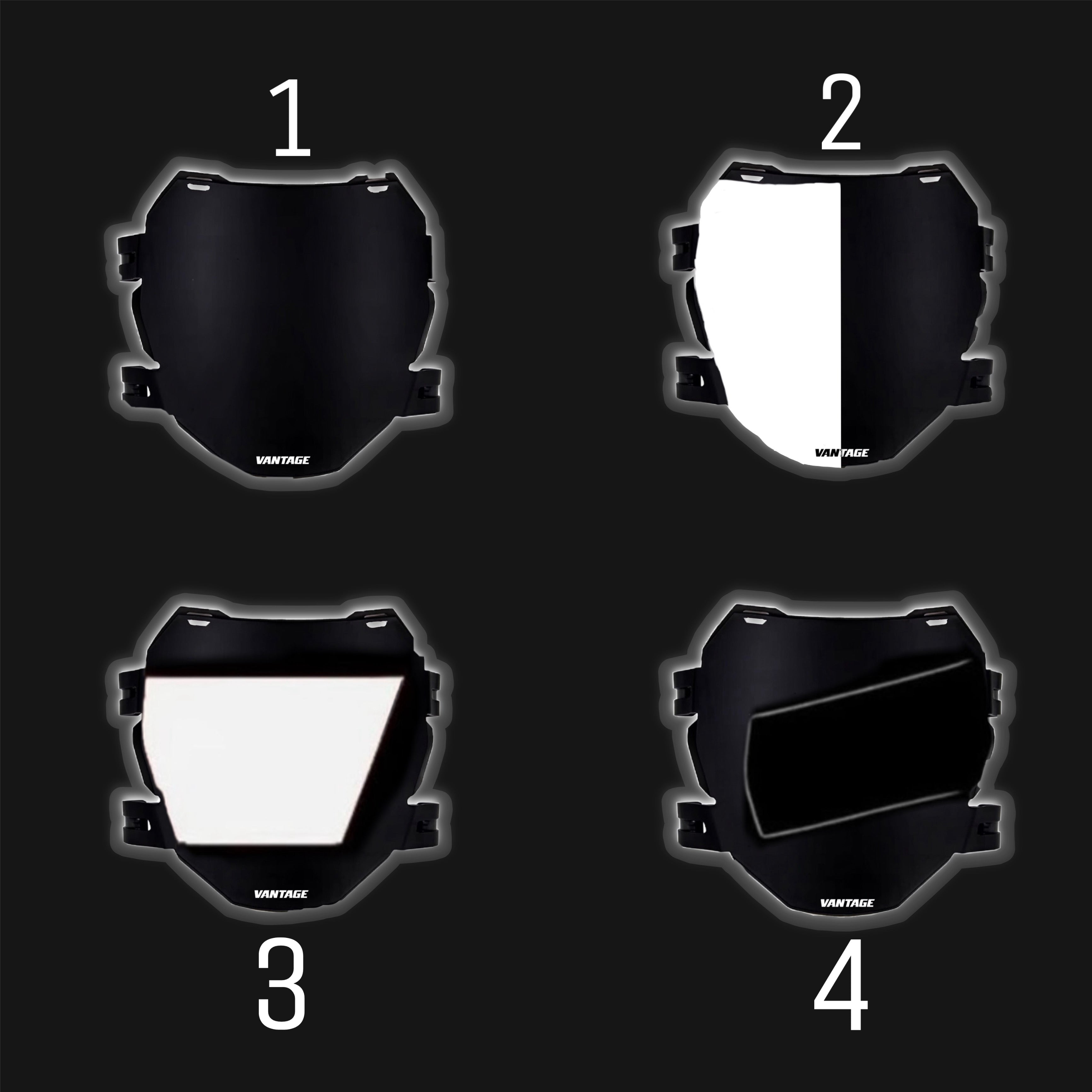 Customizable Black MOTOCUTZ Plate