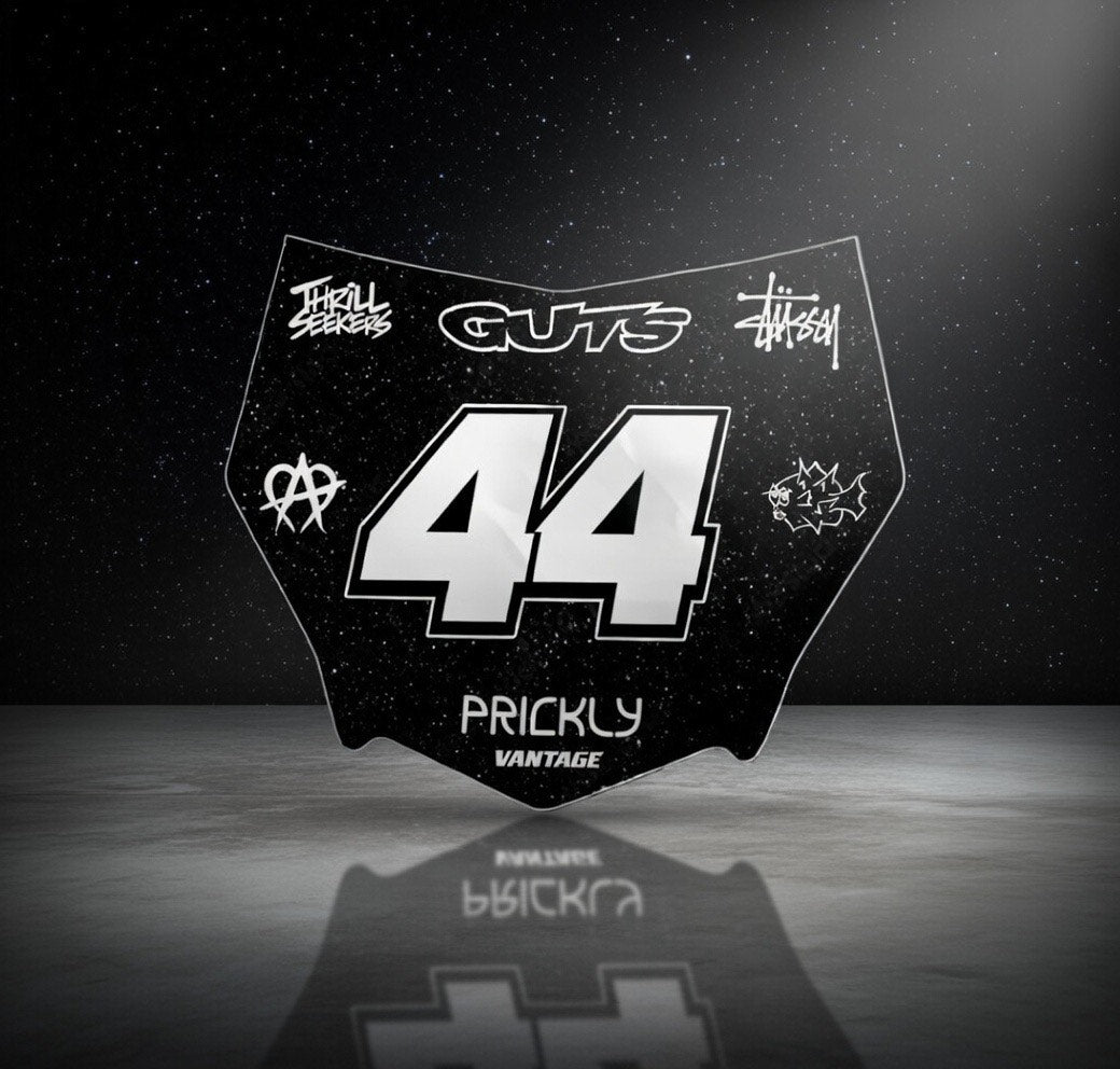 Classic Black Starry Decal (Custom) (ODI AND MOTOCUTZ)